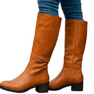 NWOT St. John's Bay 9.5 Brown Women's Knee Length Ridding Boot New No Tag